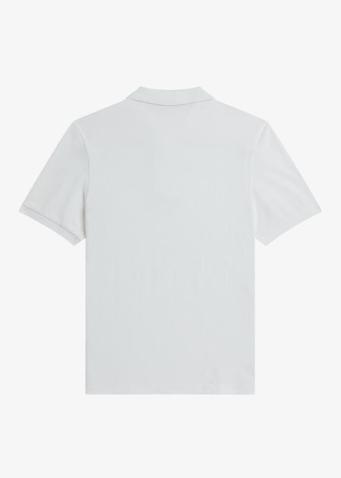 Fred Perry Polo Polo Uomo slim due bottoni Bianco - Francavilla Moda